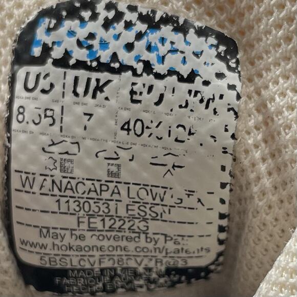 Hoka One One Anacapa Low Hiking Sneakers Womens Size 8.5 Eggnog/Shifting Sand - Picture 7 of 13